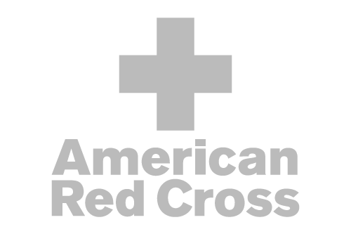 Logo of the American Red Cross featuring a bold red cross symbol with the words ‘American Red Cross’ next to it.